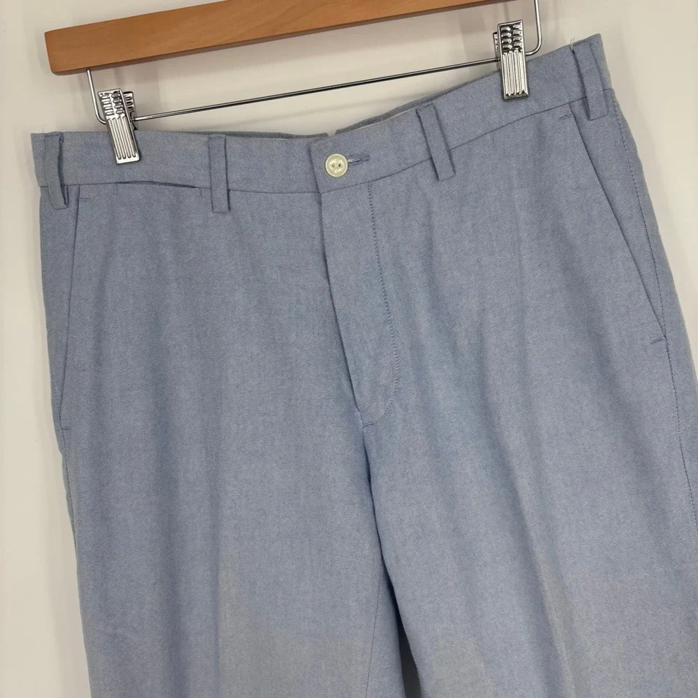 Polo Ralph Lauren Oxford Pants Mens 32x29 (Tag 33x30) Blue Preston Fit Preppy